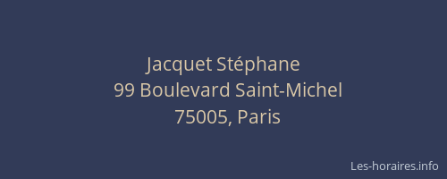 Jacquet Stéphane