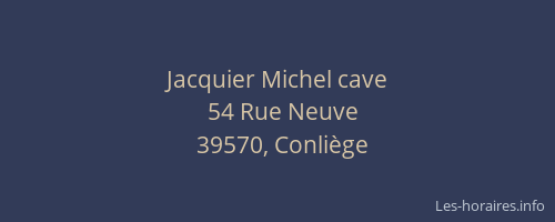 Jacquier Michel cave
