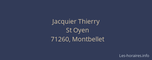 Jacquier Thierry