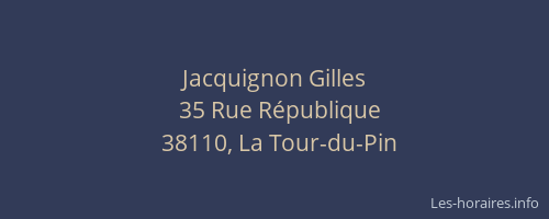 Jacquignon Gilles