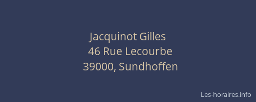 Jacquinot Gilles