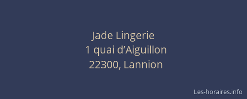 Jade Lingerie