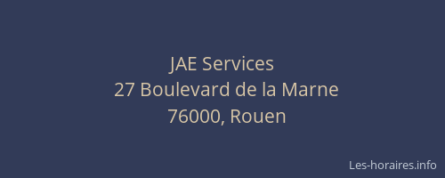 JAE Services