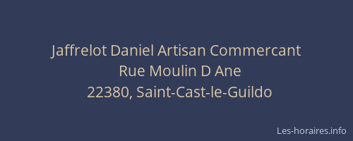 Jaffrelot Daniel Artisan Commercant