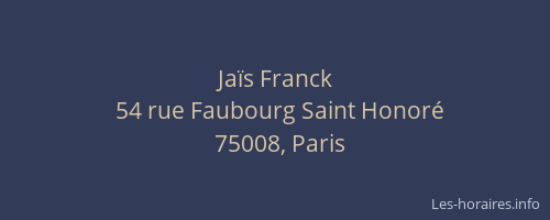 Jaïs Franck