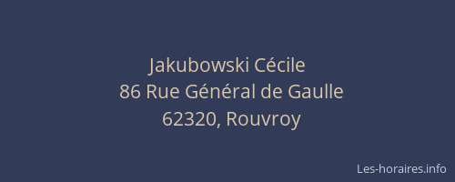 Jakubowski C&eacute;cile