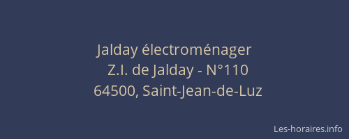 Jalday &eacute;lectrom&eacute;nager