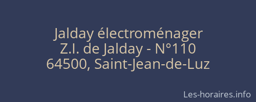 Jalday électroménager