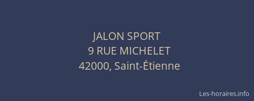 JALON SPORT