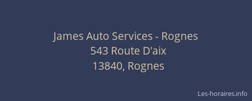 James Auto Services - Rognes