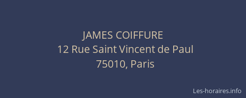 JAMES COIFFURE