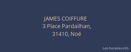 JAMES COIFFURE