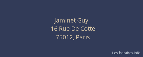 Jaminet Guy