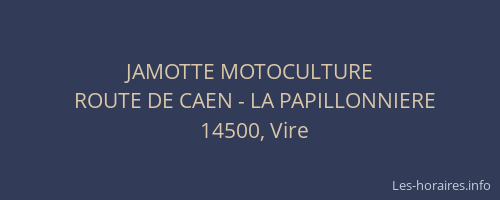 JAMOTTE MOTOCULTURE