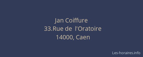 Jan Coiffure