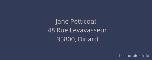 Jane Petticoat