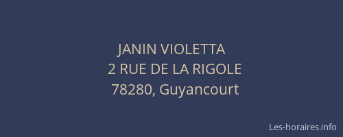 JANIN VIOLETTA