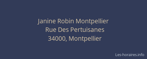 Janine Robin Montpellier