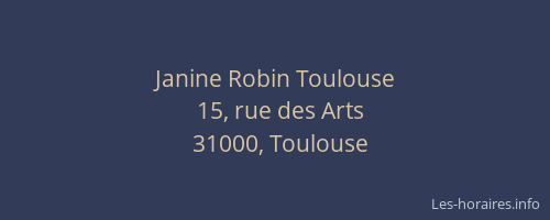Janine Robin Toulouse