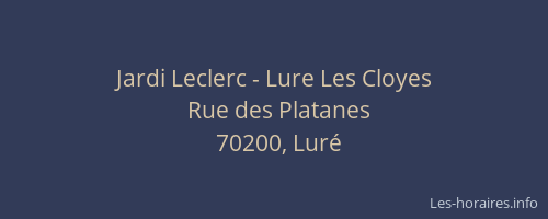 Jardi Leclerc - Lure Les Cloyes