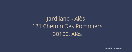 Jardiland - Al&egrave;s