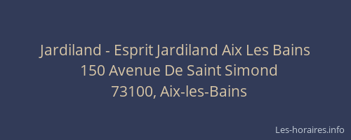 Jardiland - Esprit Jardiland Aix Les Bains