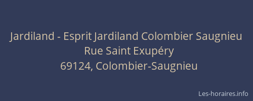 Jardiland - Esprit Jardiland Colombier Saugnieu