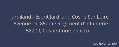 Jardiland - Esprit Jardiland Cosne Sur Loire