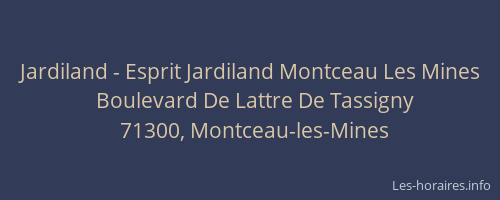 Jardiland - Esprit Jardiland Montceau Les Mines