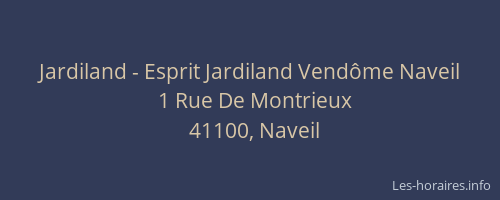 Jardiland - Esprit Jardiland Vendôme Naveil