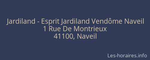 Jardiland - Esprit Jardiland Vendôme Naveil