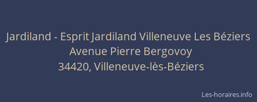 Jardiland - Esprit Jardiland Villeneuve Les Béziers