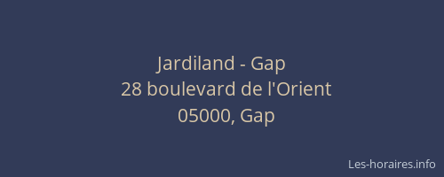 Jardiland - Gap