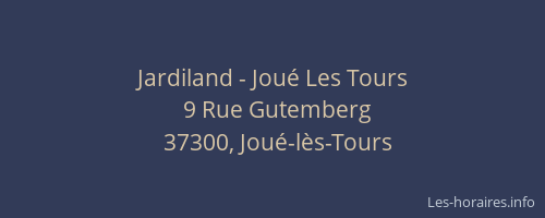 Jardiland - Jou&eacute; Les Tours