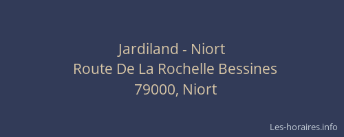 Jardiland - Niort