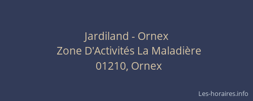 Jardiland - Ornex
