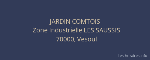 JARDIN COMTOIS