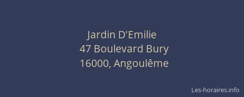 Jardin D'Emilie
