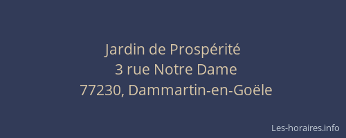 Jardin de Prospérité