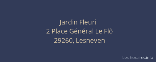Jardin Fleuri