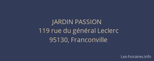 JARDIN PASSION