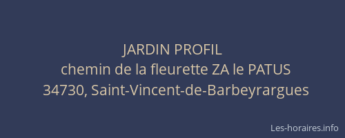 JARDIN PROFIL