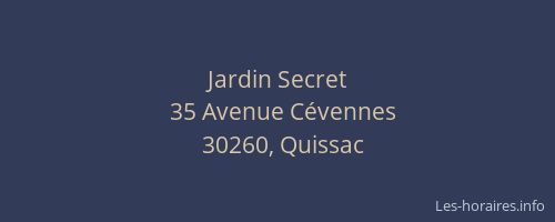 Jardin Secret