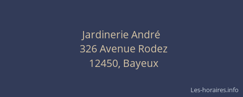 Jardinerie Andr&eacute;