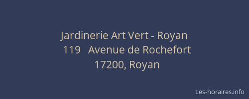 Jardinerie Art Vert - Royan
