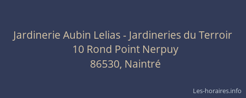 Jardinerie Aubin Lelias - Jardineries du Terroir