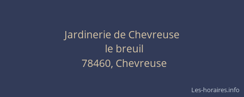 Jardinerie de Chevreuse