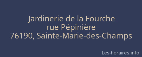 Jardinerie de la Fourche