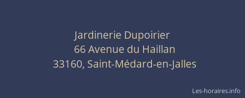 Jardinerie Dupoirier