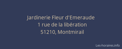 Jardinerie Fleur d'Emeraude